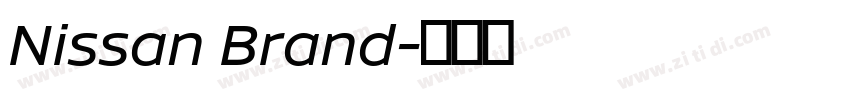 Nissan Brand字体转换 Nissan Brand字体转换